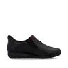Rieker Tex Slip On Comfort Shoe - Black wine